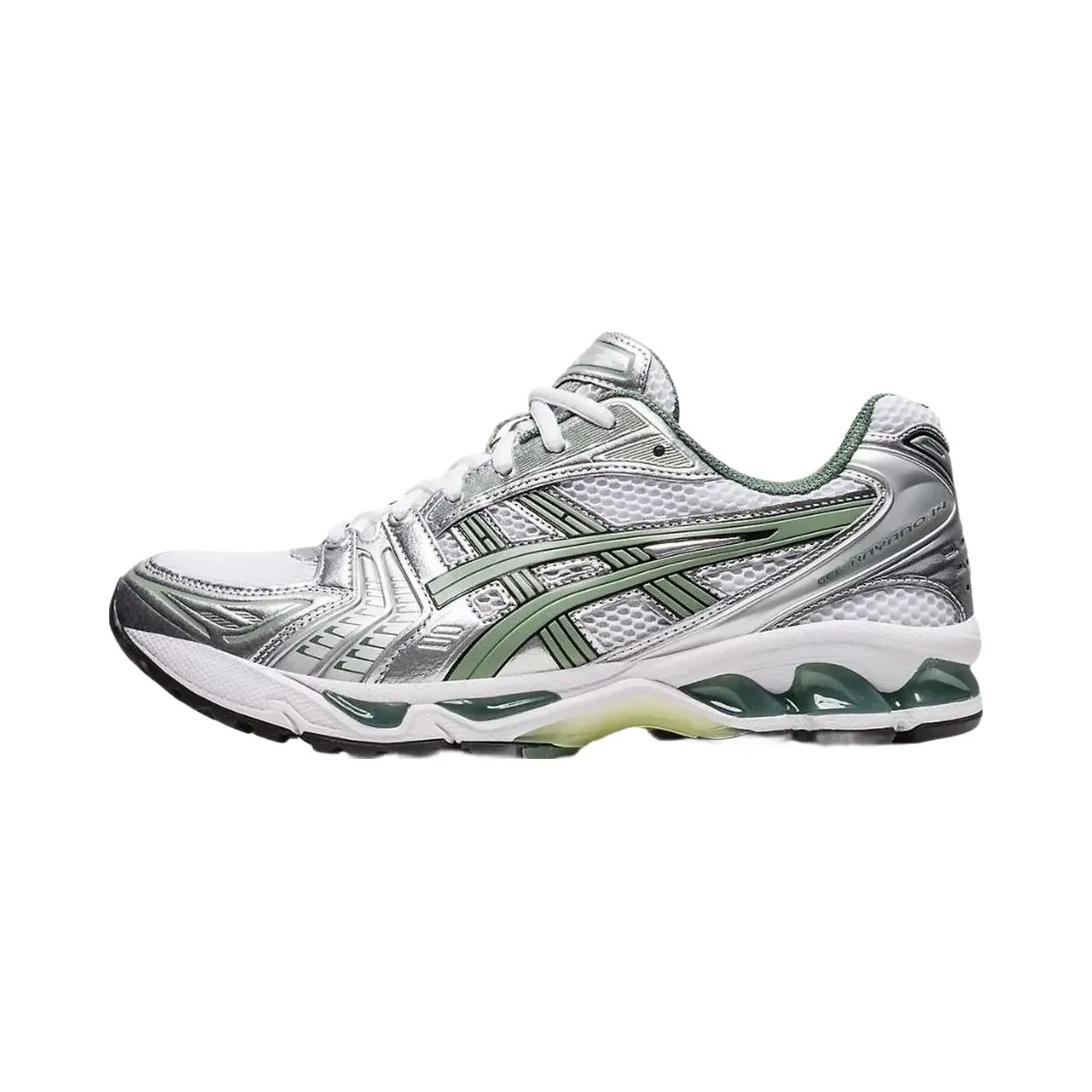 Asics Gel-Kayano 14 White Pure Silver Slate Grey Sage - HypeFly India View 2