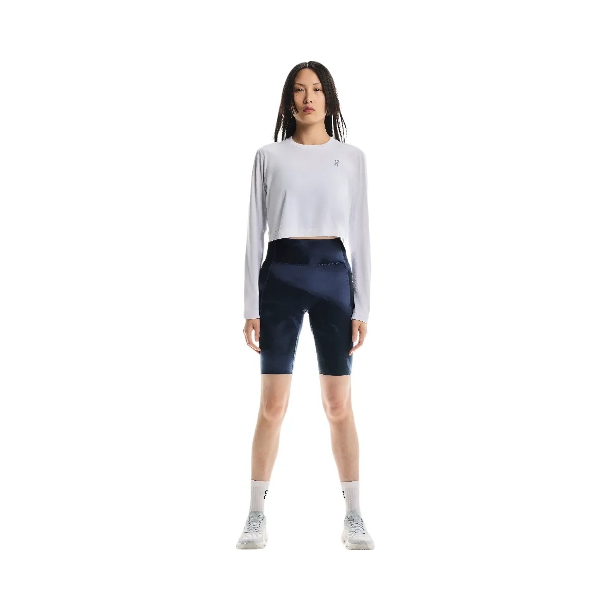On Studio Tights Short Acai | Navy - HypeFly India View 3