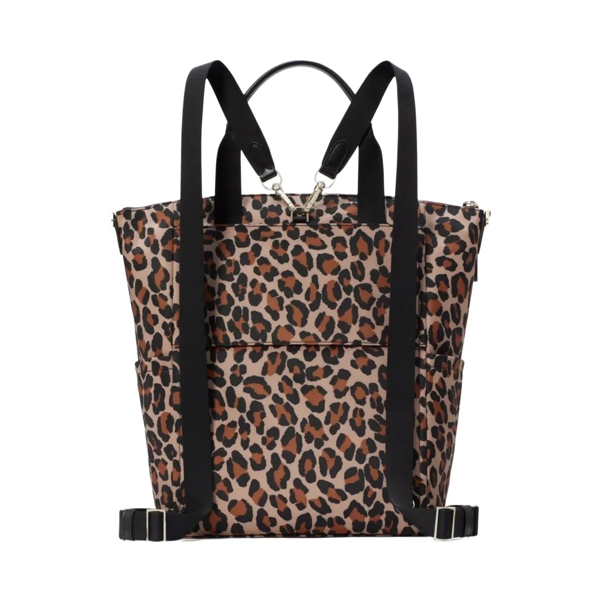 Kate Spade Chelsea Spotted Leopard Large Convertible Backpack Brown Multi - HypeFly India View 6