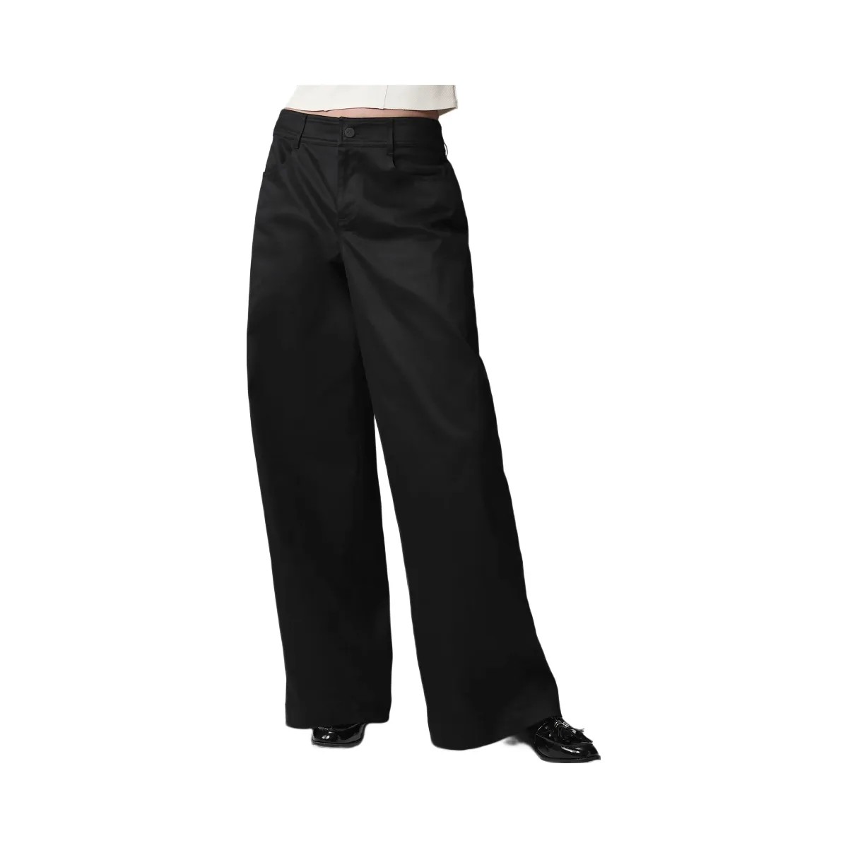 Alo Women's Wanderlust Wide Leg Trouser - Black - HypeFly India View 1