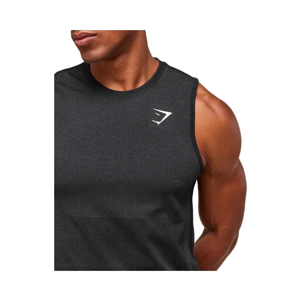 Gymshark Vital Tank - Black/Silhouette Grey - HypeFly India View 6