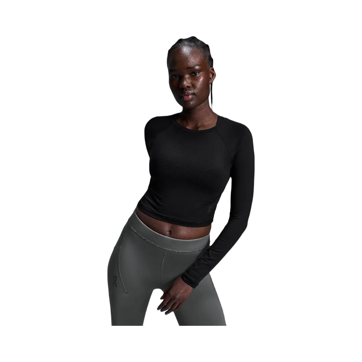 On Movement Long-T Crop Black - HypeFly India View 3