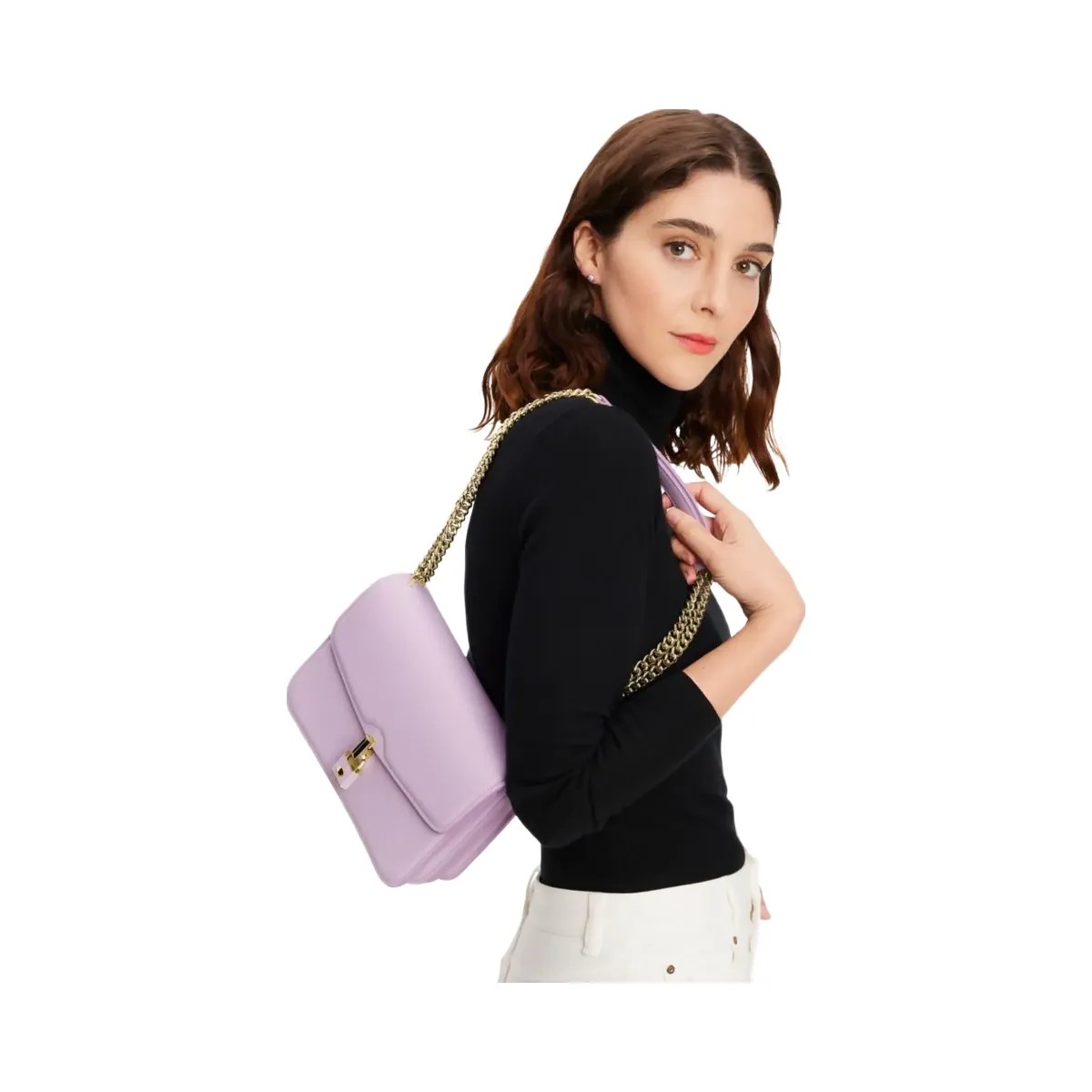 Kate Spade Locket Large Flap Shoulder Bag Violet Mist - HypeFly India View 2