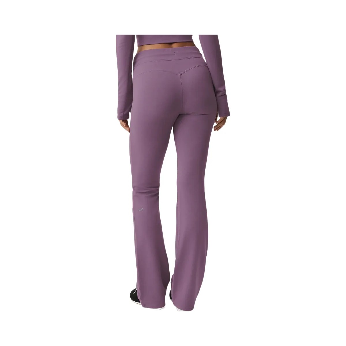 Alo Women's Sway Bootcut Sweatpant - Plum Kiss - HypeFly India View 1