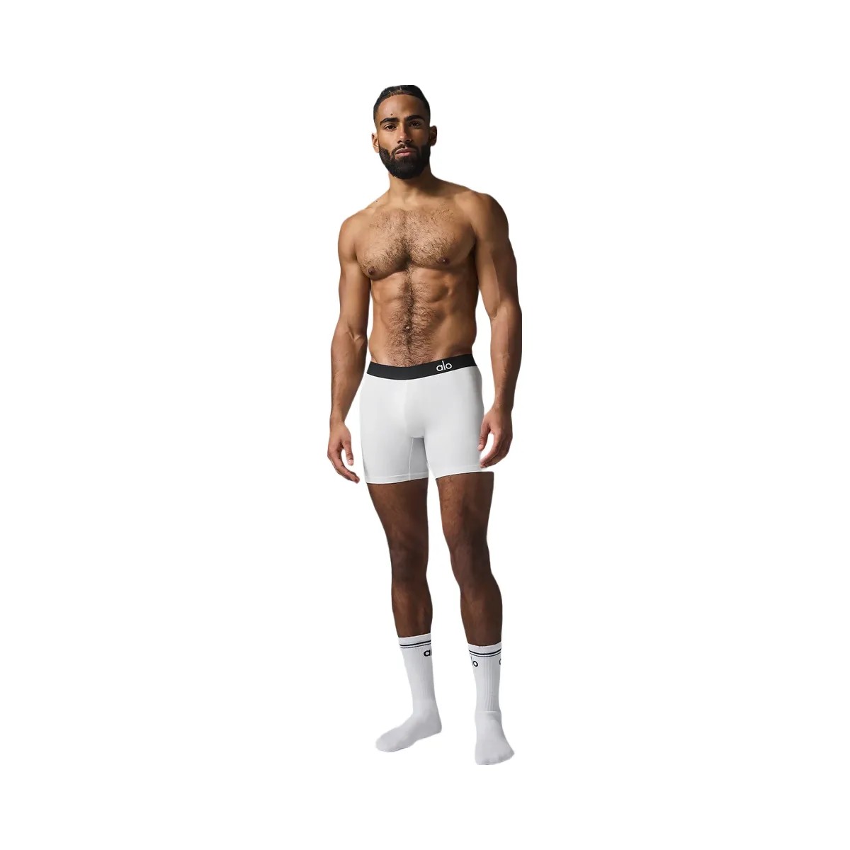 Alo Men's Hero Performance Boxer - White - HypeFly India View 1