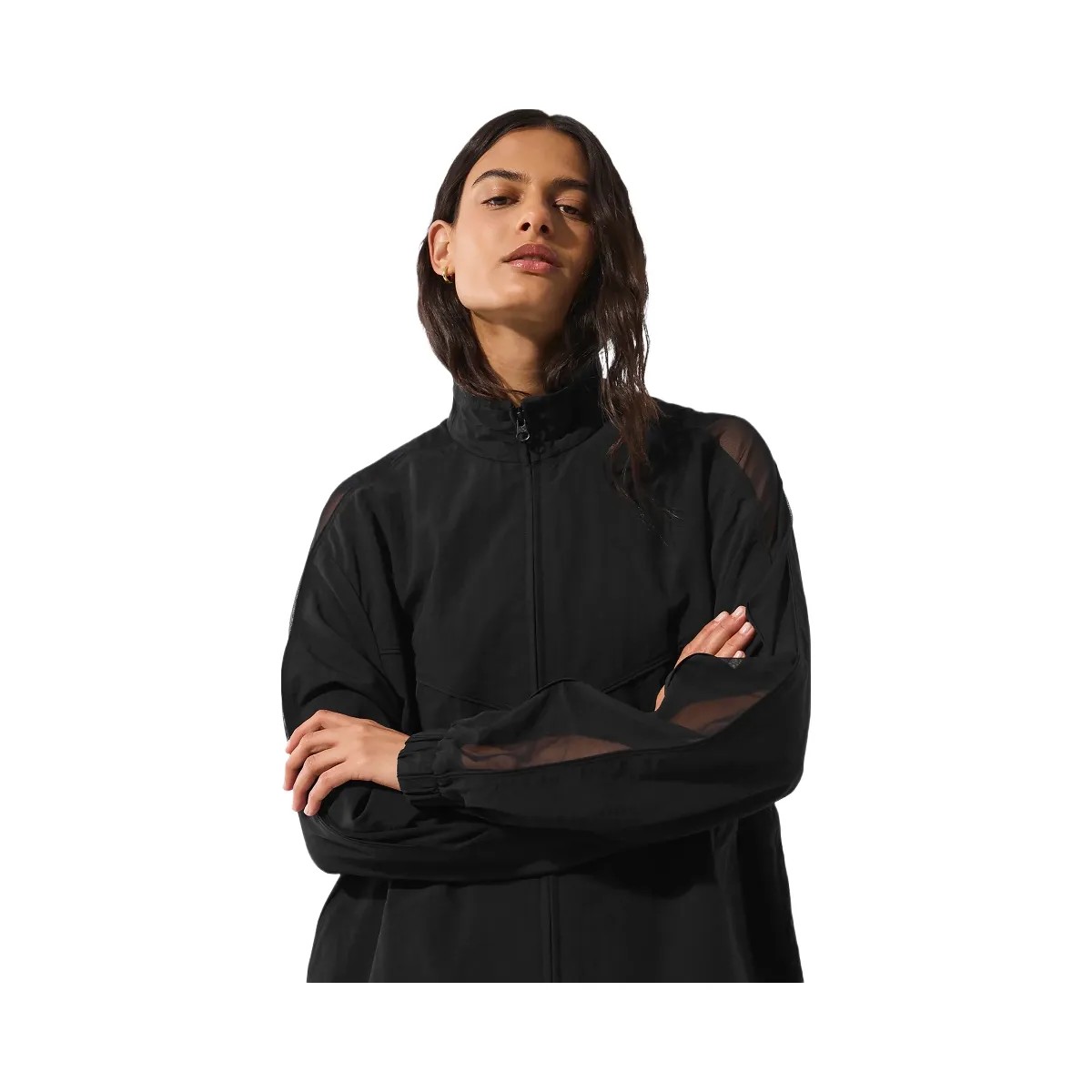 Alo Women's Origin Full-Zip Track Jacket - Black - HypeFly India View 5