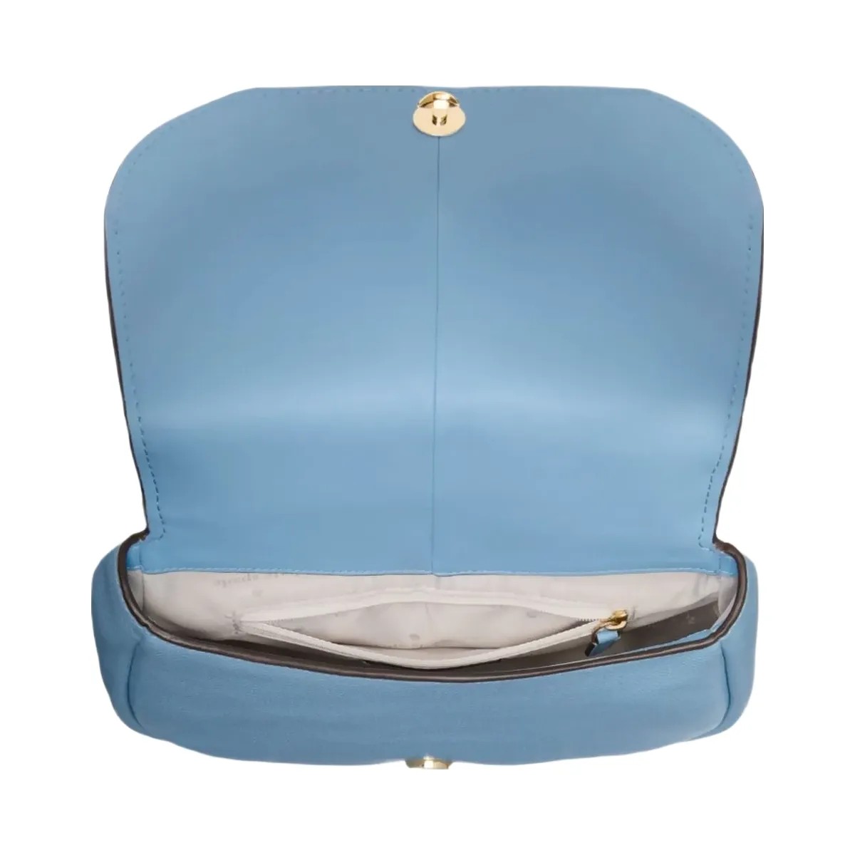 Kate Spade Kayla Pebbled Leather Saddle Bag Montauk Blue - HypeFly India View 4