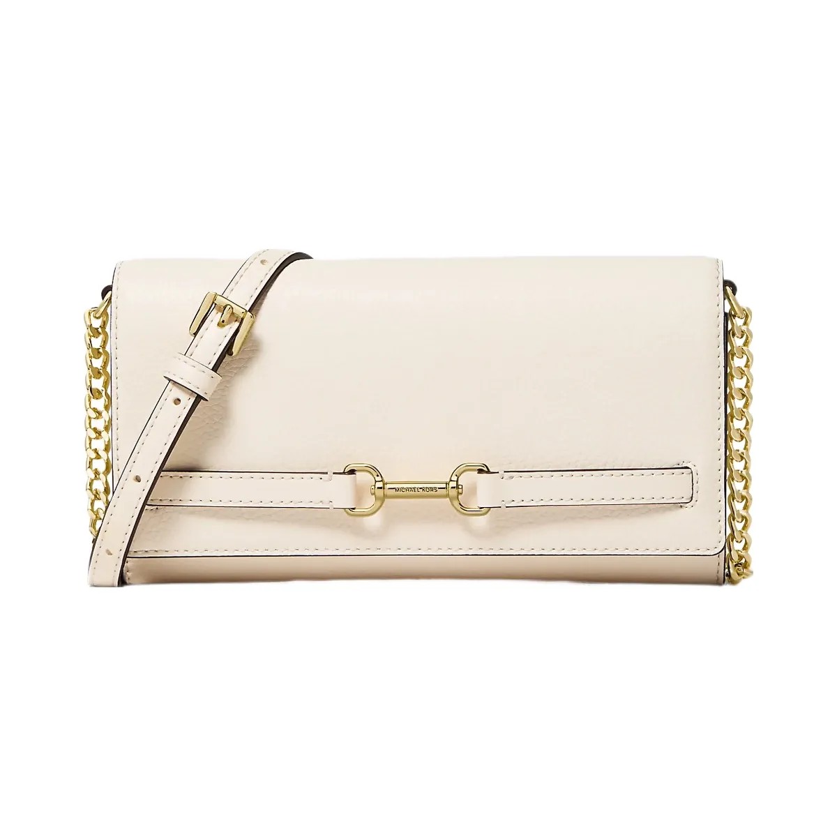 Michael Kors Carson Large Pebbled Leather Convertible Crossbody Bag Lt Cream - HypeFly India View 1