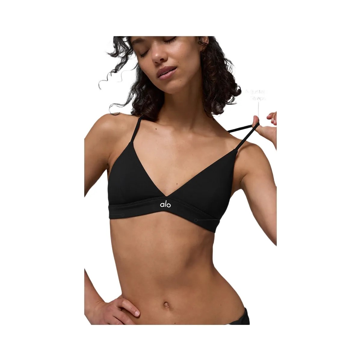 Alo Women's Splendor Bra - Black - HypeFly India View 2