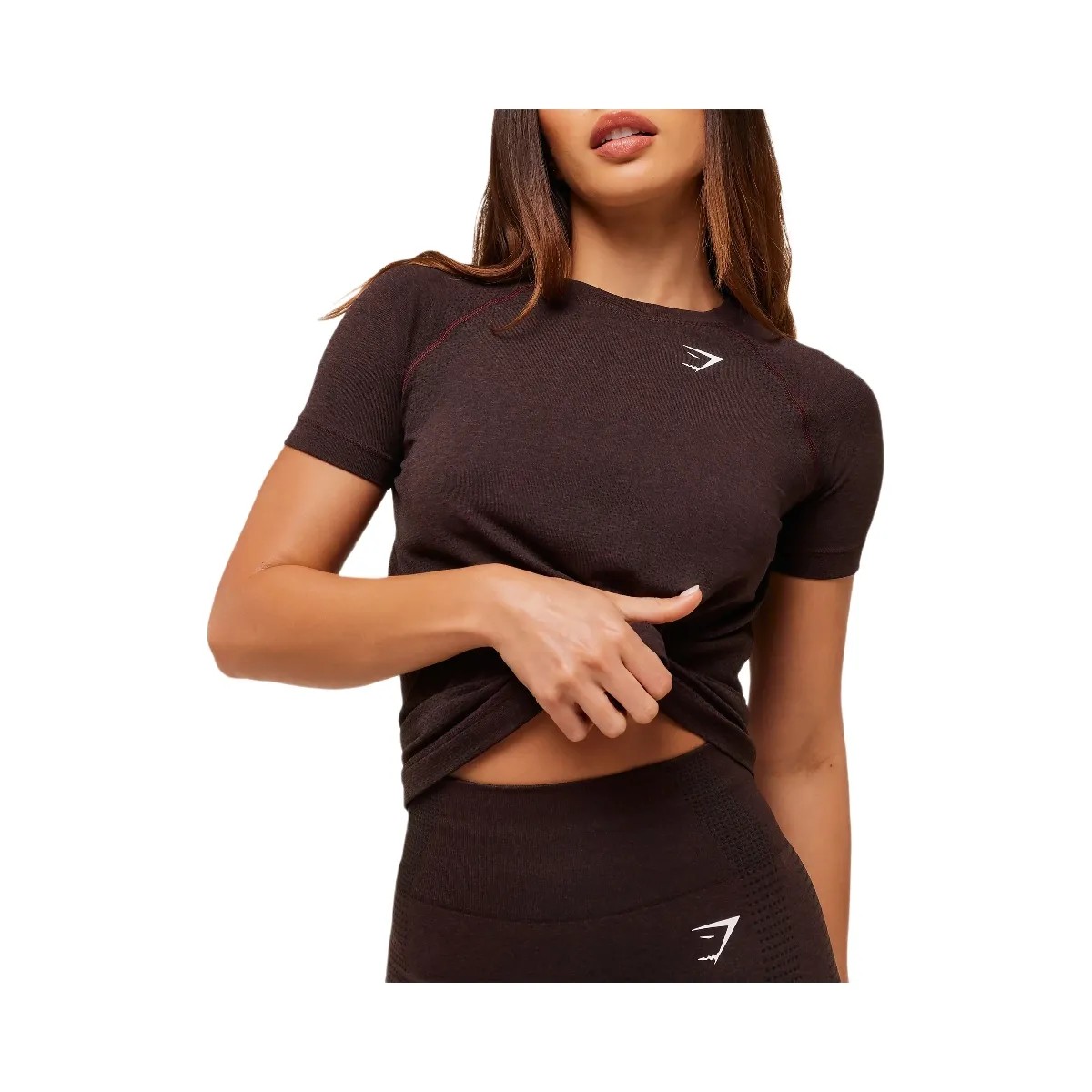 Gymshark Vital Light T-Shirt - Rich Maroon/Marl - HypeFly India View 6