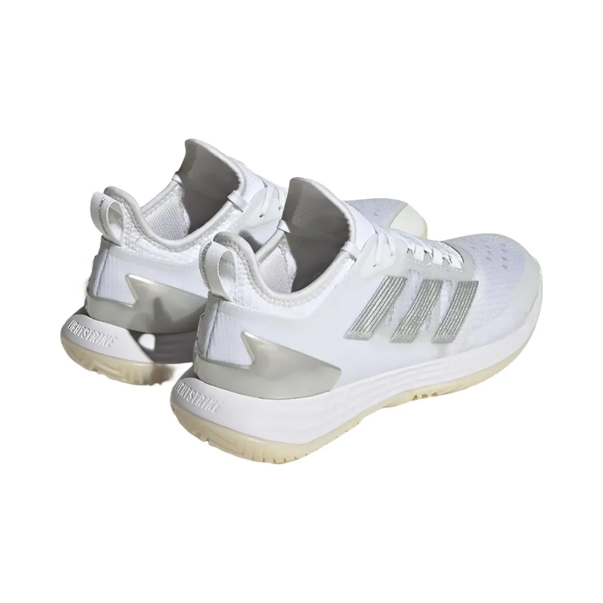 Adidas Adizero Ubersonic 4.1 Cloud White Silver Metallic Grey - HypeFly India View 4