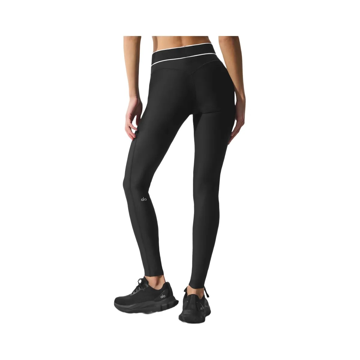 Alo Women's Airlift High-Waist Alignment Legging - Black/White - HypeFly India View 3