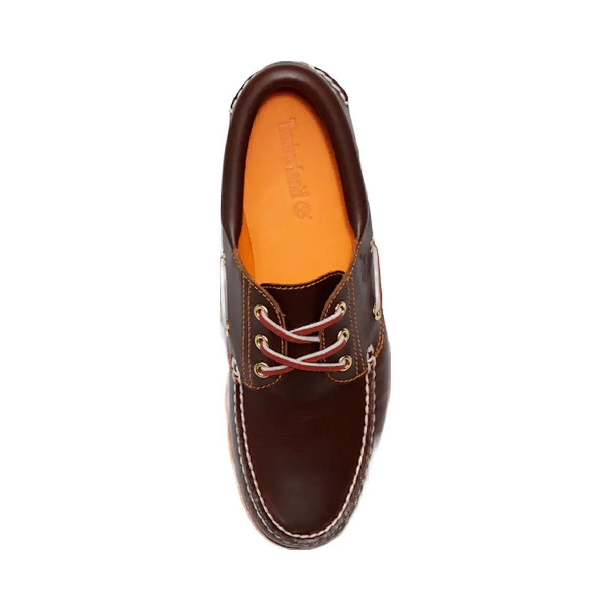 Timberland Authentic 3-Eye Lug Handsewn Boat Shoe Brown Men'S - HypeFly India View 2