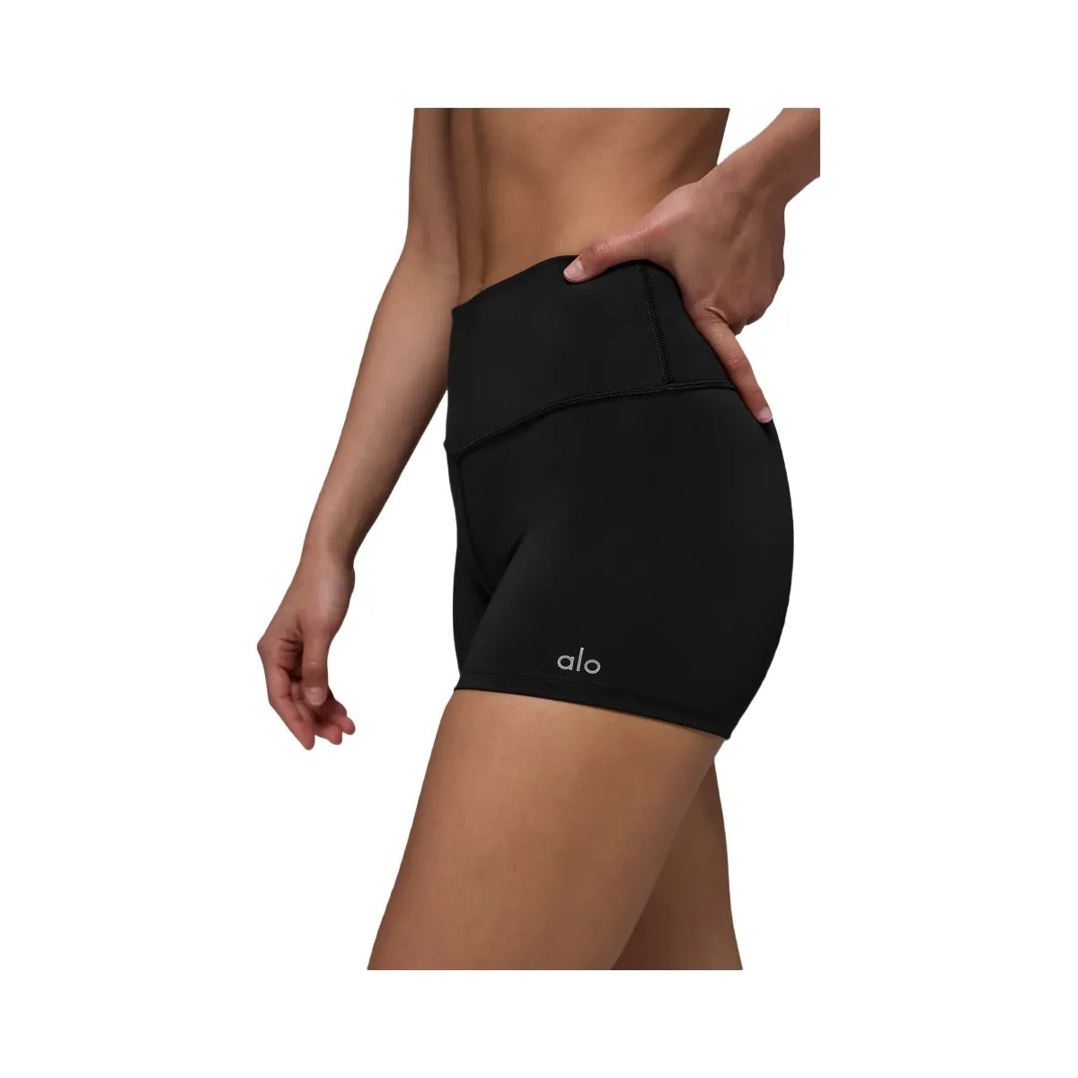 Alo Women's 3" High-Waist Airlift Short - Black - HypeFly India View 2