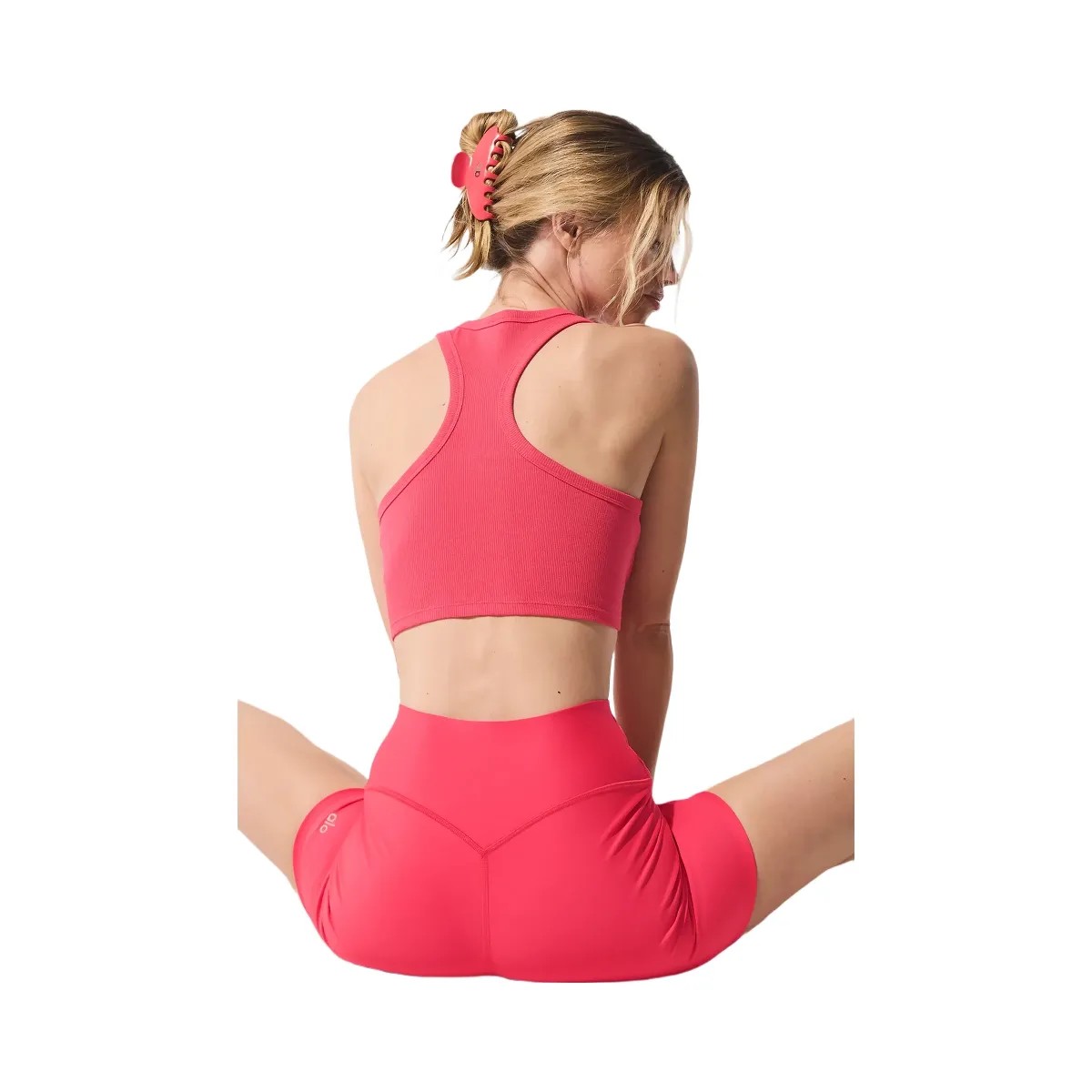 Alo Women's 5" Airlift Energy Short - Candy Red - HypeFly India View 5