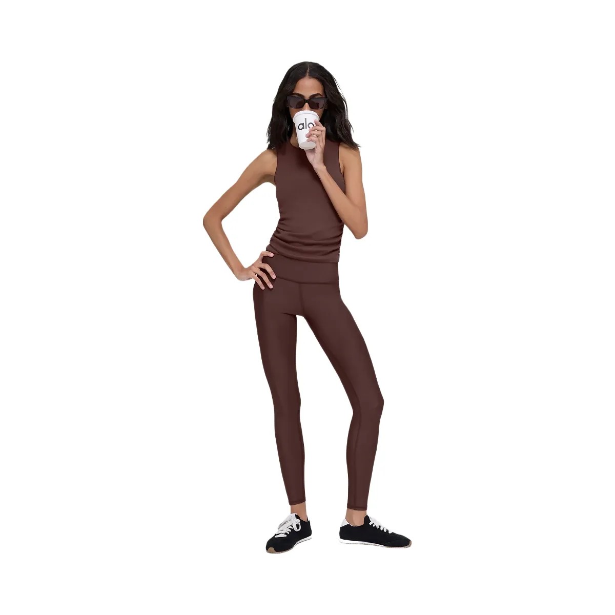 Alo Women's High-Waist Airlift Legging - Brownstone - HypeFly India View 4