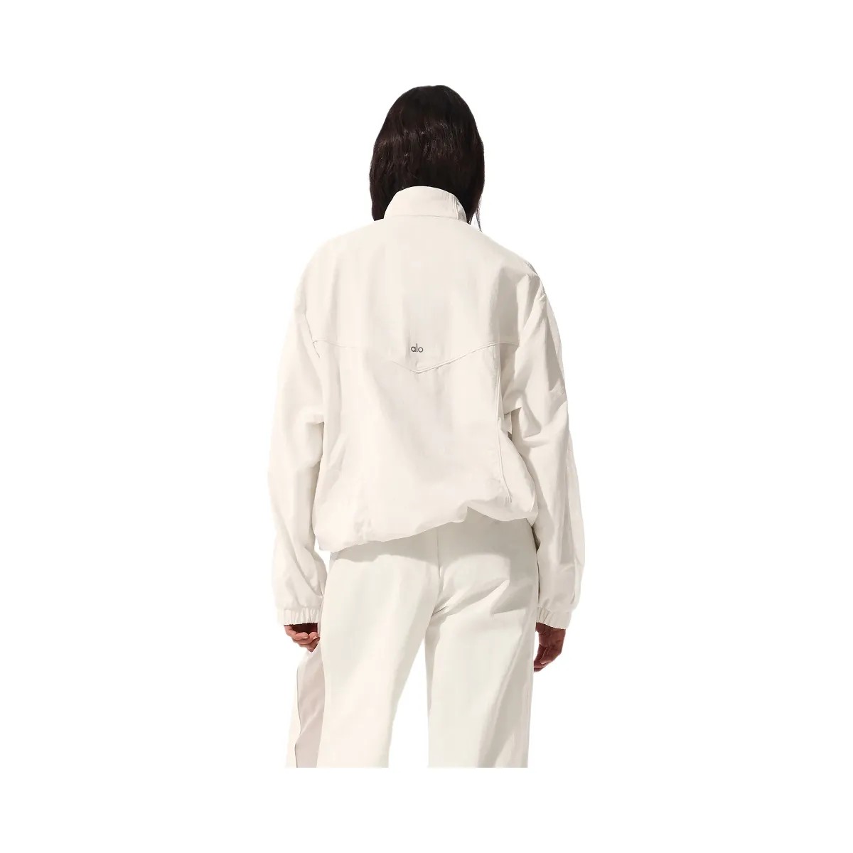 Alo Women's Origin Full-Zip Track Jacket - Ivory - HypeFly India View 4