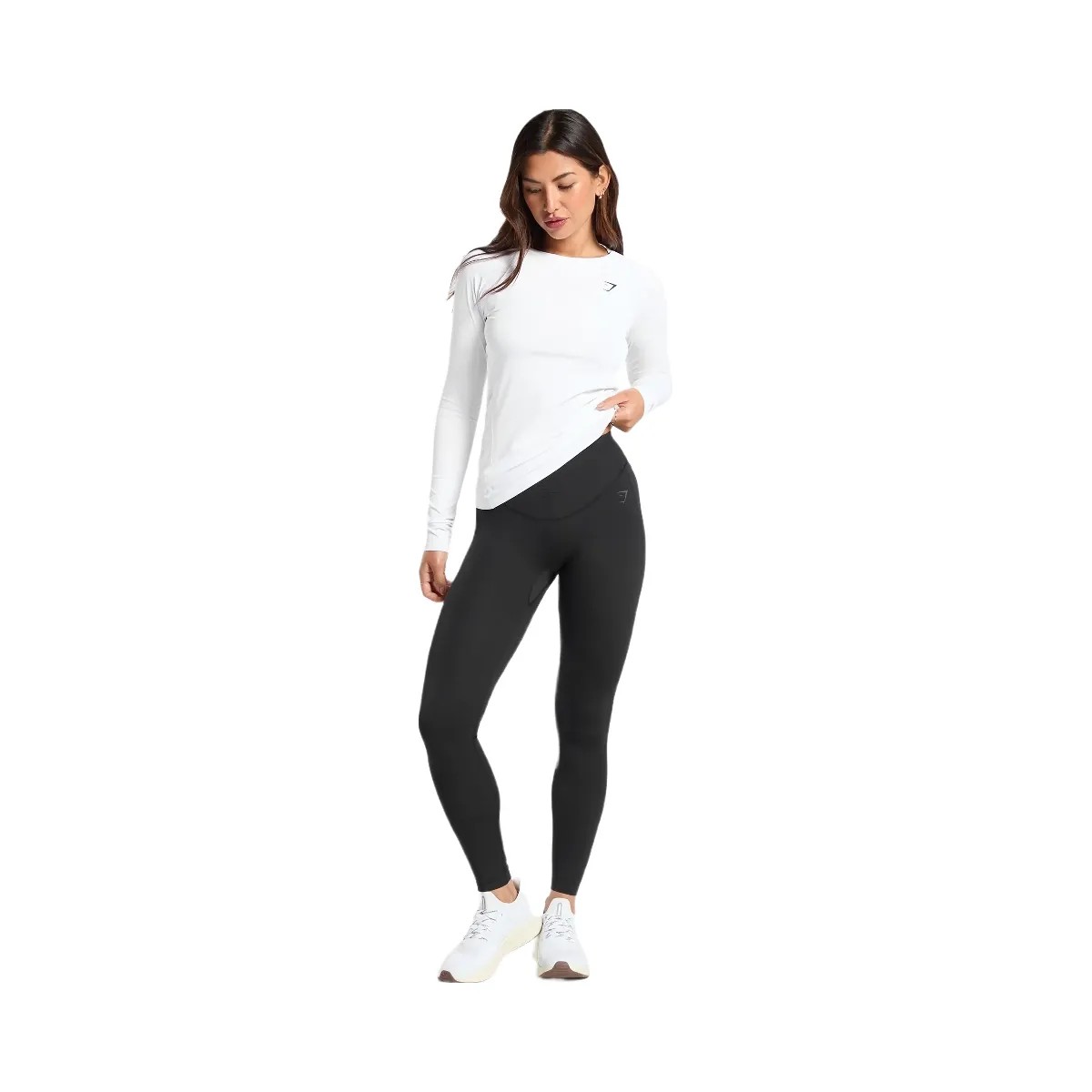 Gymshark Training Baselayer Long Sleeve Top - White - HypeFly India View 5