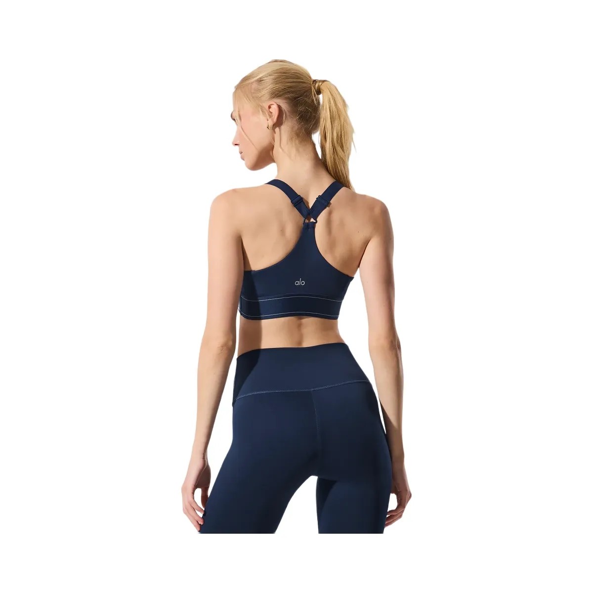 Alo Women's Airlift Suit Up Bra - Navy/Navy - HypeFly India View 2