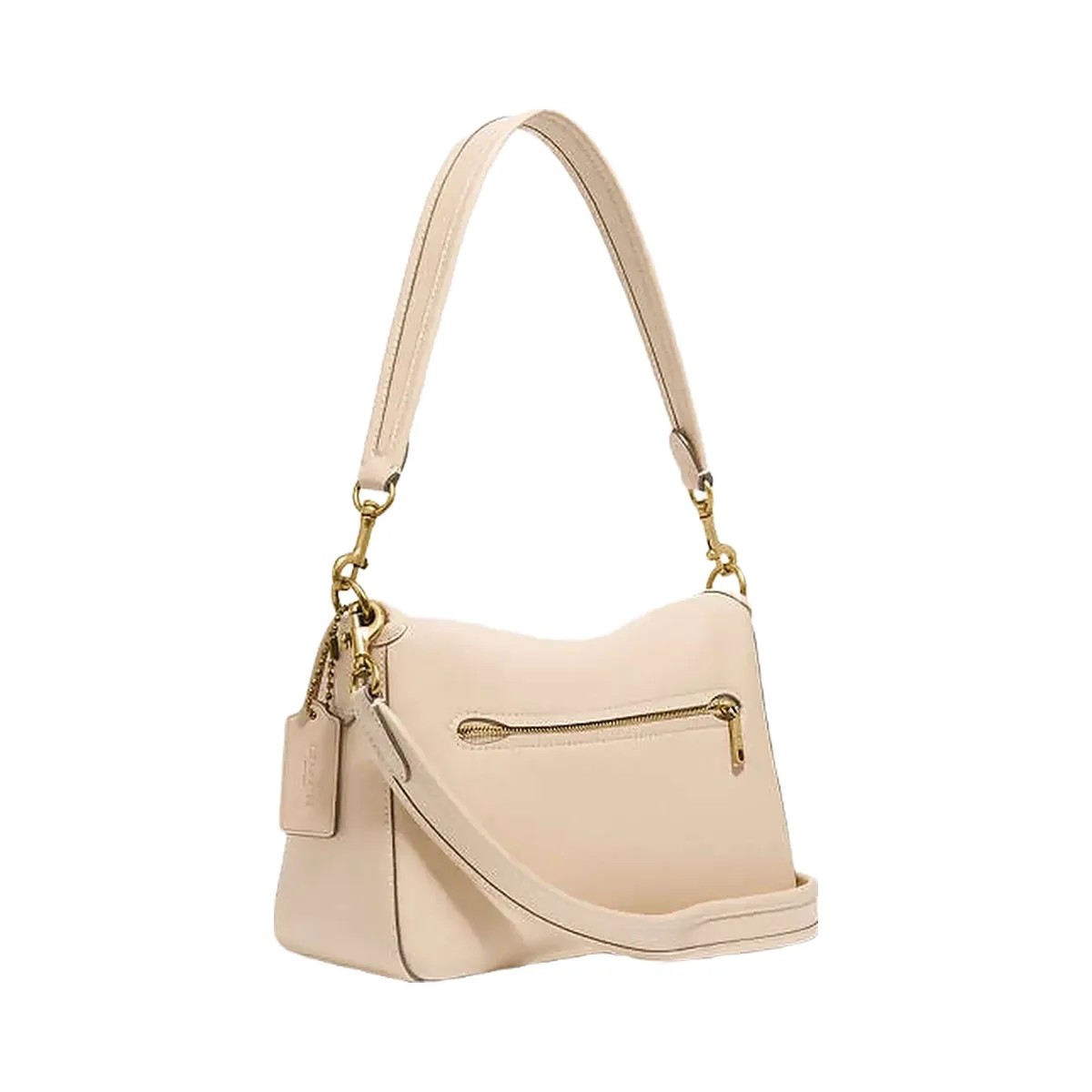 Coach Soft Tabby Shoulder Bag Smooth Leather-Brass-Ivory - HypeFly India View 2