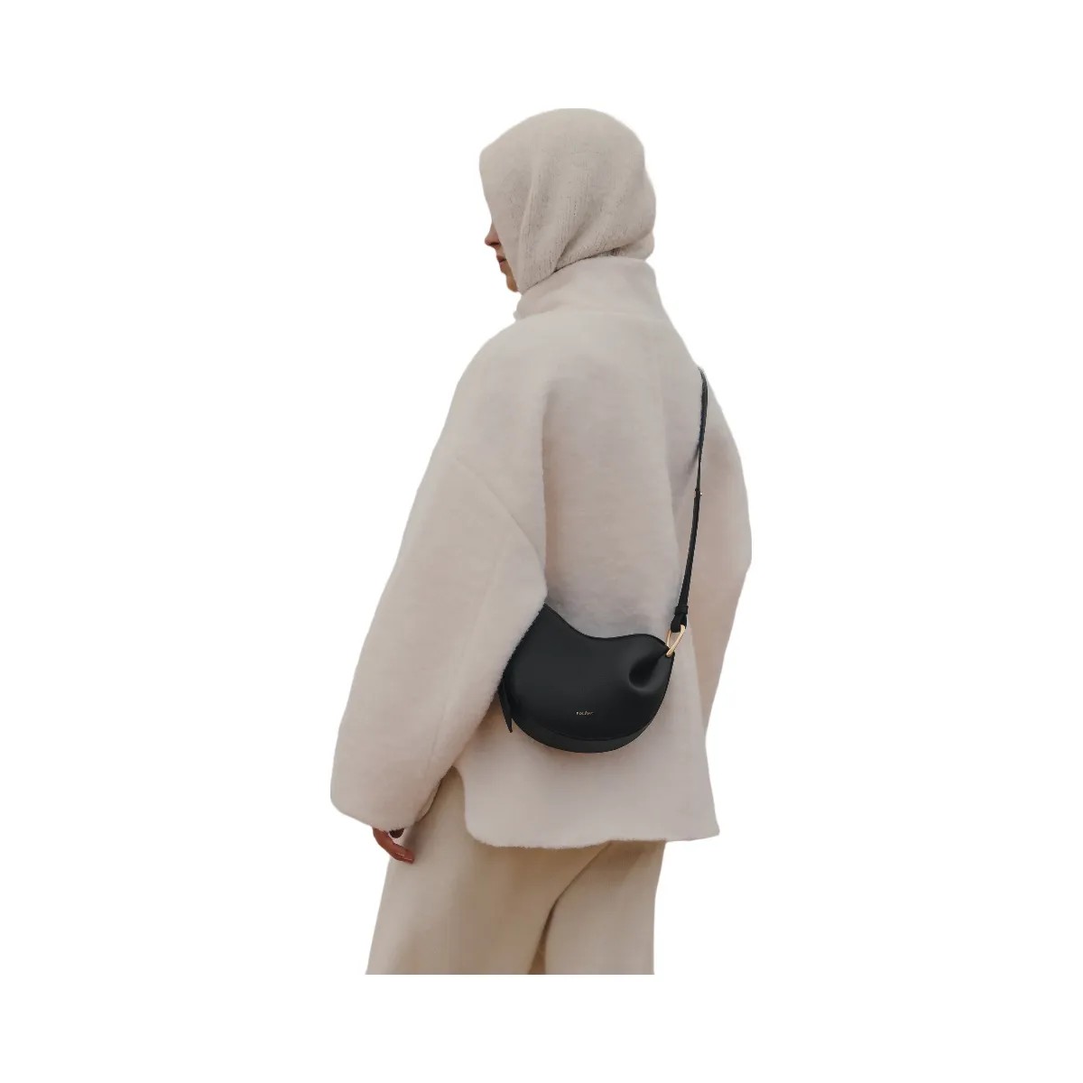Polene Tonca Textured Black - HypeFly India View 2