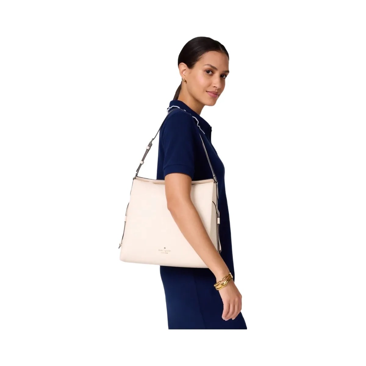 Kate Spade Dumpling Large Shoulder Bag Parchment - HypeFly India View 4