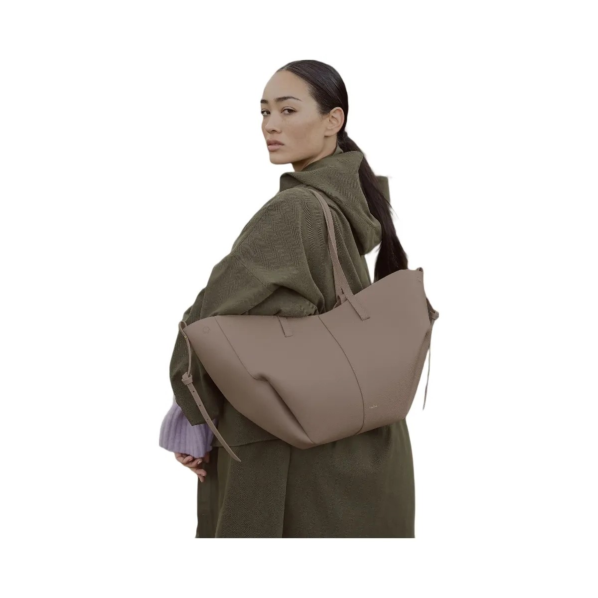 Polene Cyme Textured Taupe - HypeFly India View 2