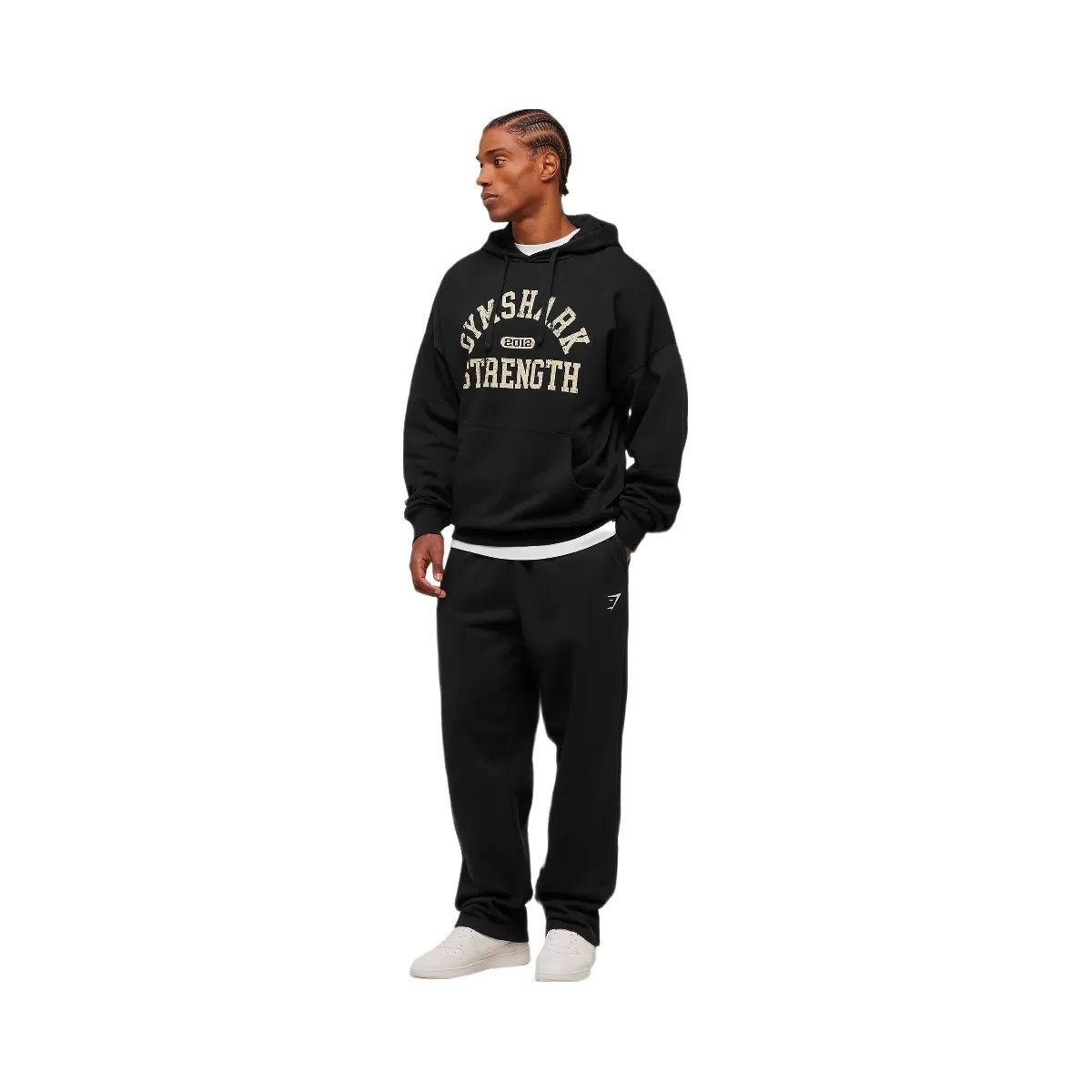 Gymshark 2012 Strength Hoodie - Black - HypeFly India View 5