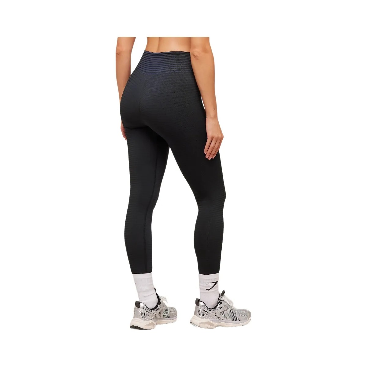 Gymshark Sport Seamless Leggings - Heavy Blue/Black - HypeFly India View 2