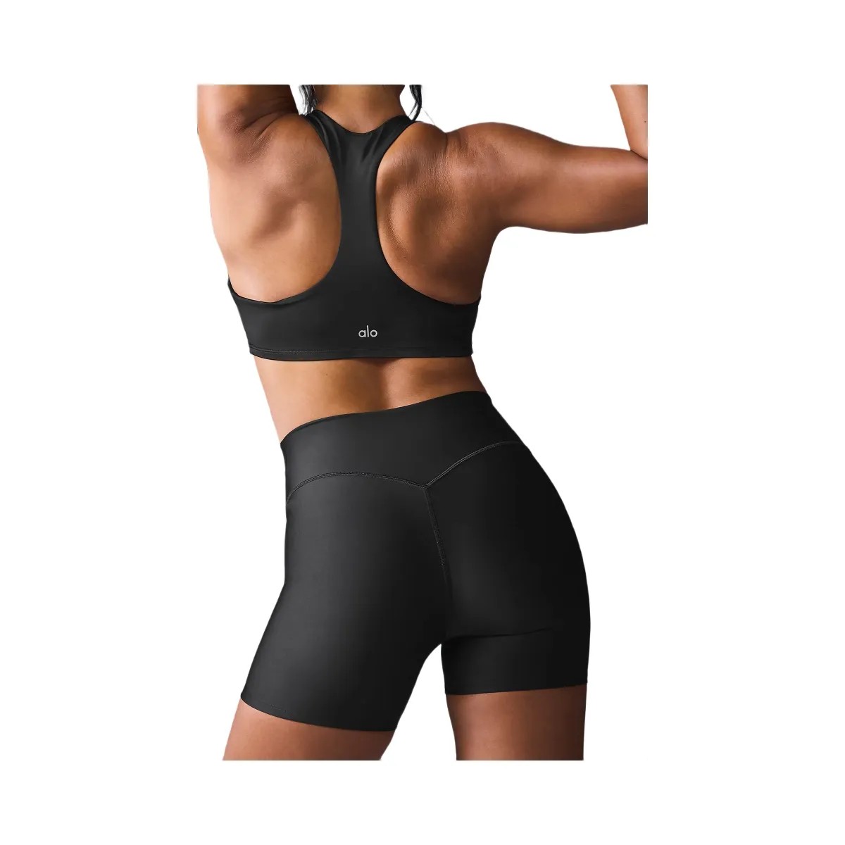 Alo Women's Airlift Advantage Racerback Bra - Black - HypeFly India View 4