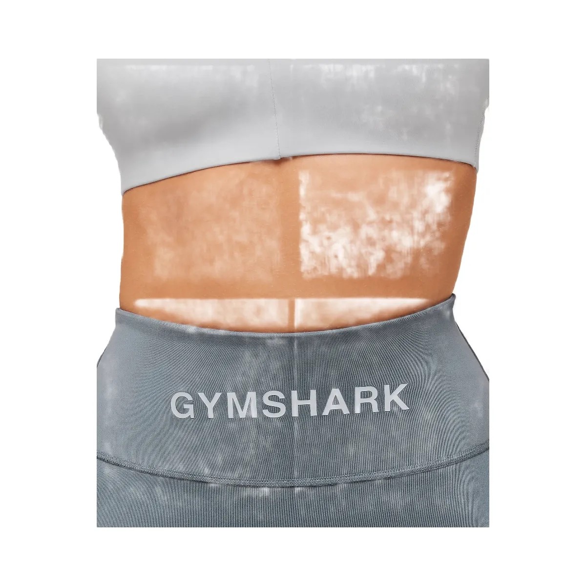 Gymshark Wordmark Waistband Leggings - Iron Blue - HypeFly India View 6