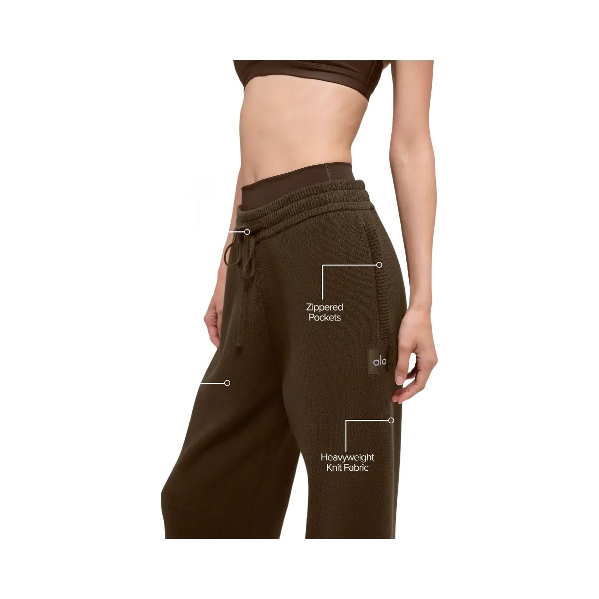 Alo Men's Scholar Straight Leg Sweatpant - Espresso - HypeFly India View 2