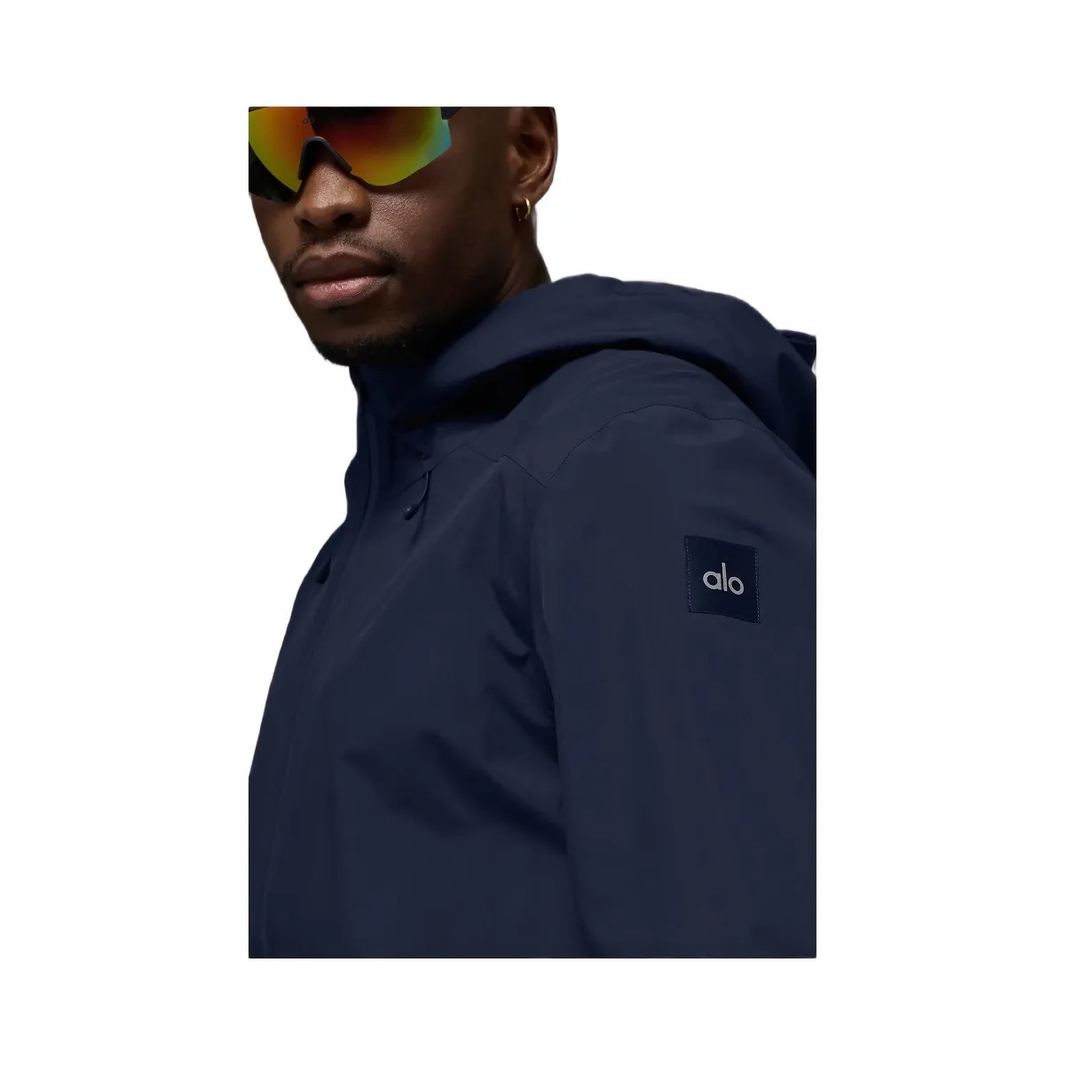 Alo Men's Alpha Shell Jacket - Navy - HypeFly India View 4