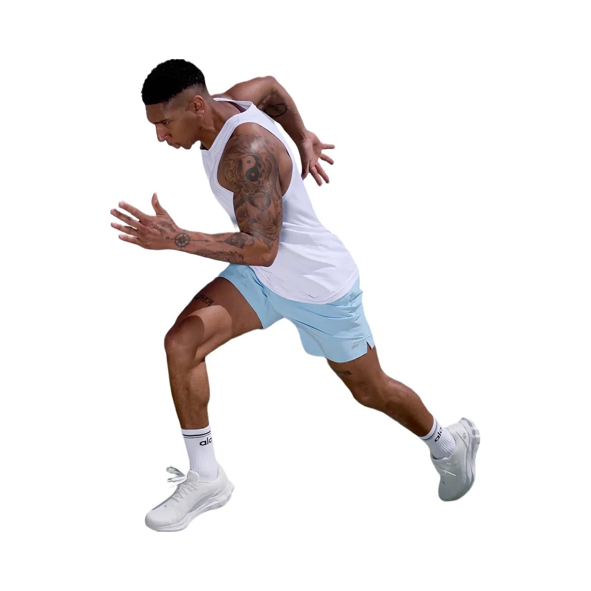 Alo Men's 7" Repetition Short - Seashell Blue - HypeFly India View 5