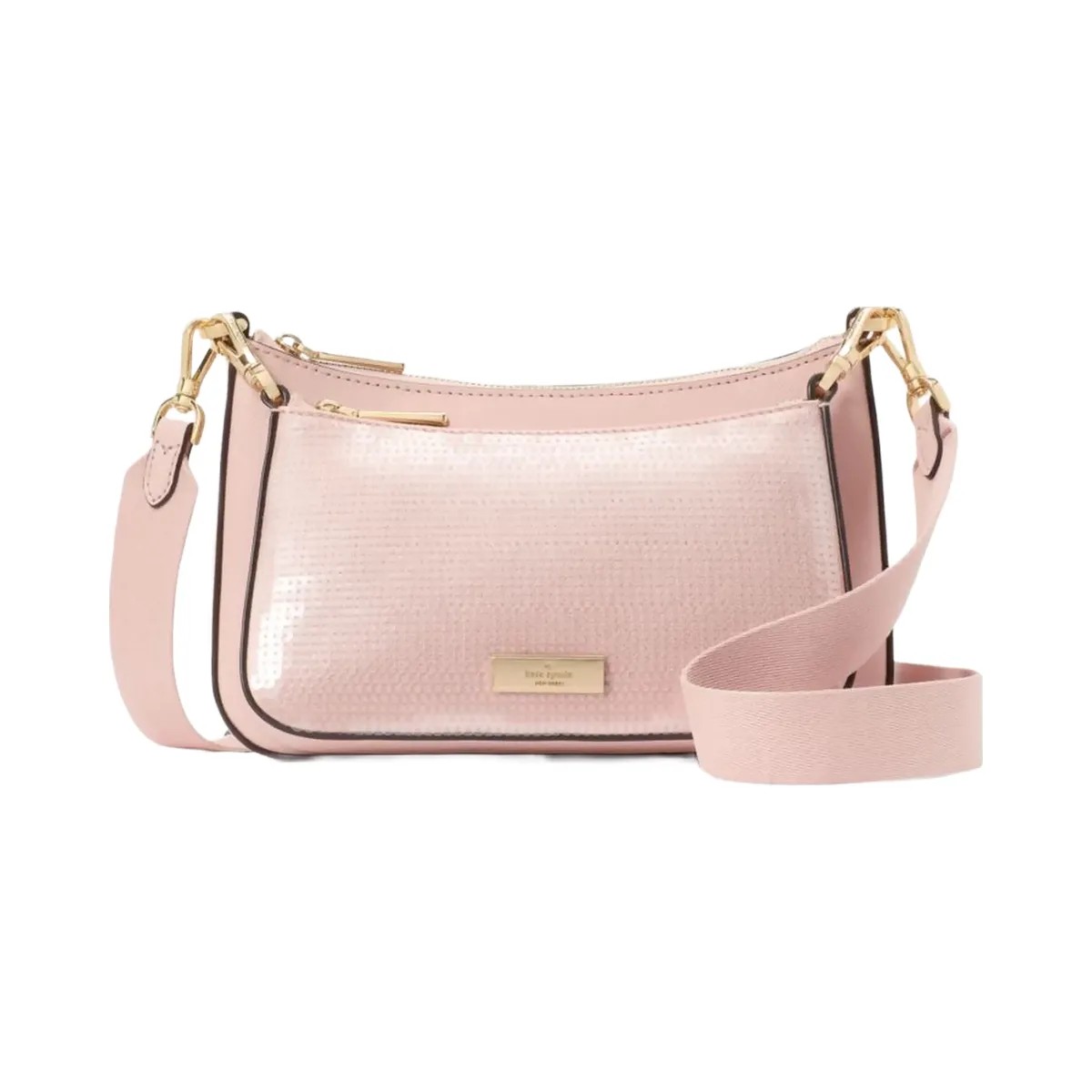 Kate Spade Duet Satin Sequin Crossbody Rose Smoke - HypeFly India View 6