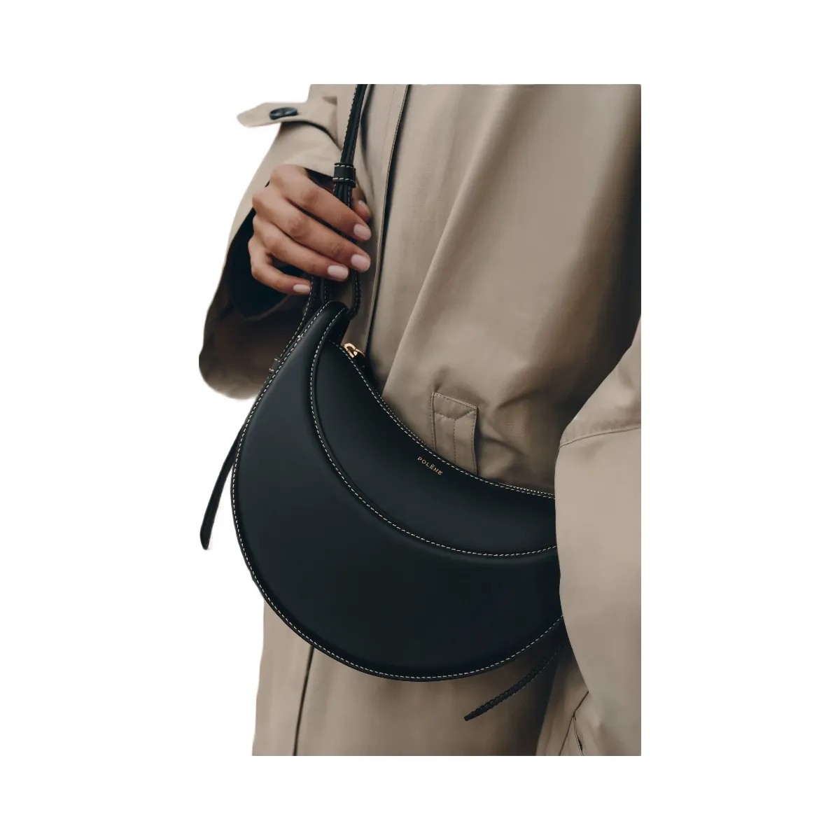 Polene Numero Dix Smooth Black - HypeFly India View 5