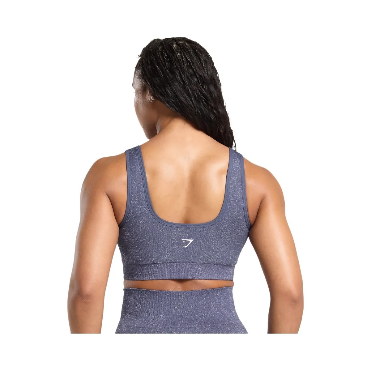 Gymshark Adapt Fleck Sports Bra - Weighted Purple/Metal Purple - HypeFly India View 2