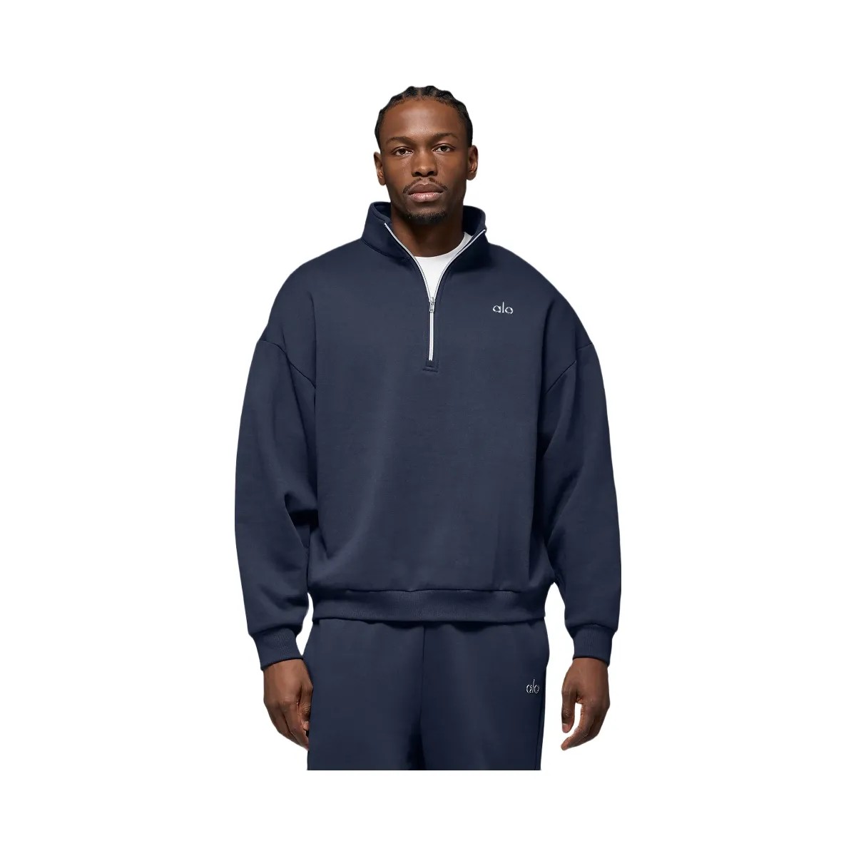Alo Accolade 1/4 Zip Pullover - Navy - HypeFly India View 1