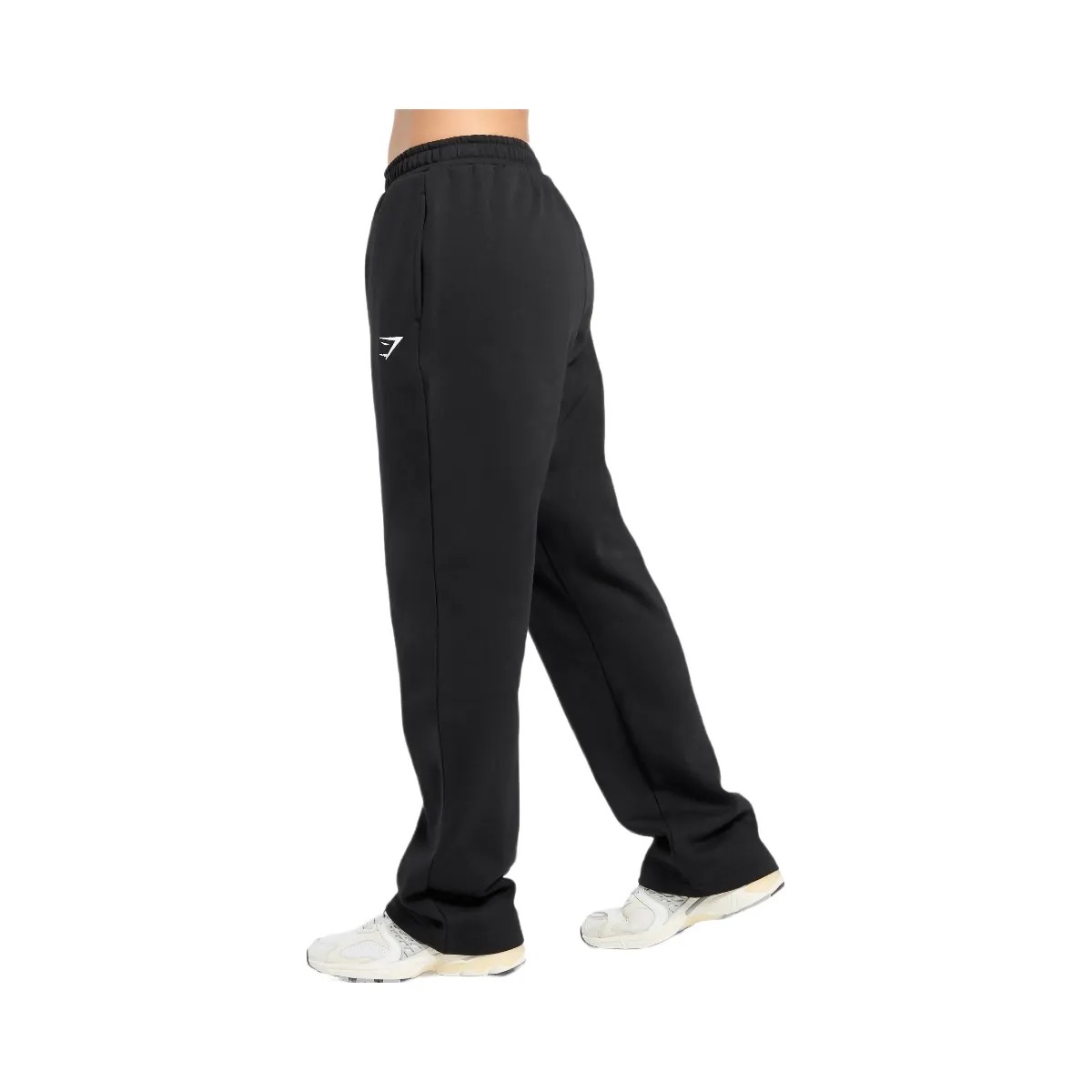 Gymshark Training Fleece Straight Leg Joggers - Black - HypeFly India View 3