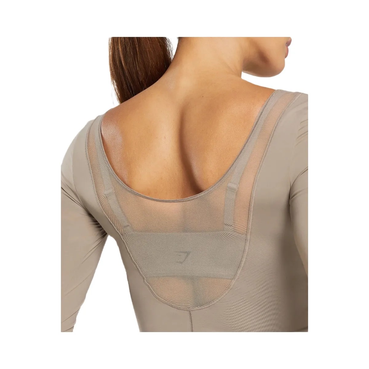 Gymshark Elevate Long Sleeve Top - Lifestyle Brown - HypeFly India View 5