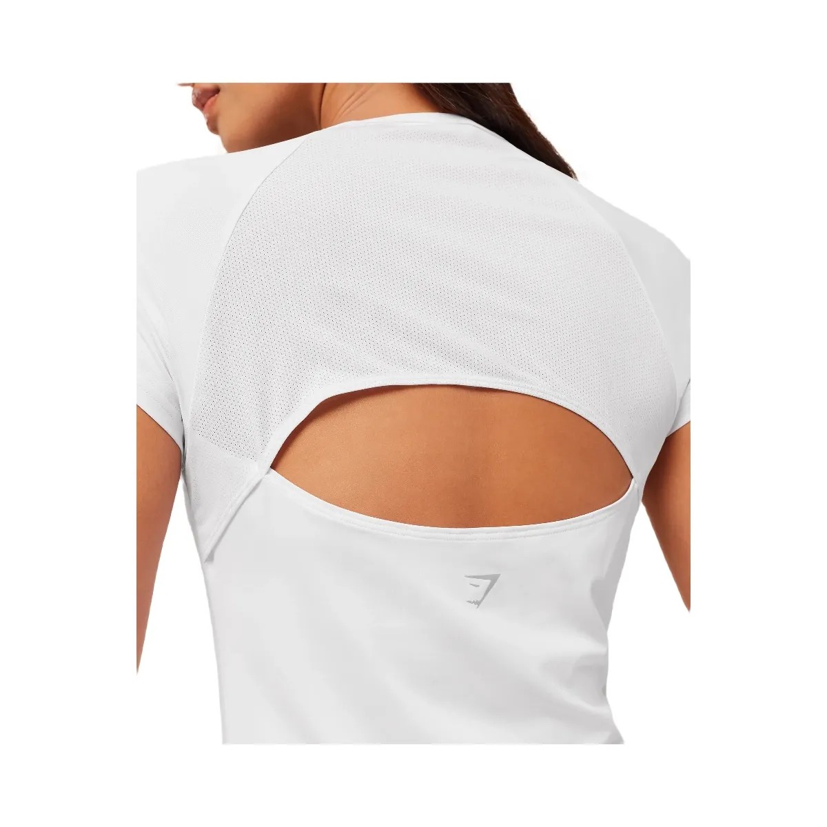 Gymshark Running Back Vent T-Shirt - White - HypeFly India View 4