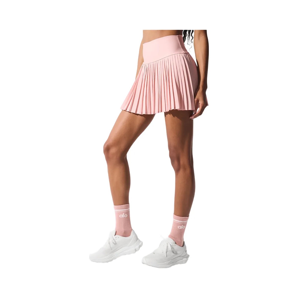 Alo Women's Grand Slam Tennis Skirt - Pink Quartz - HypeFly India View 5