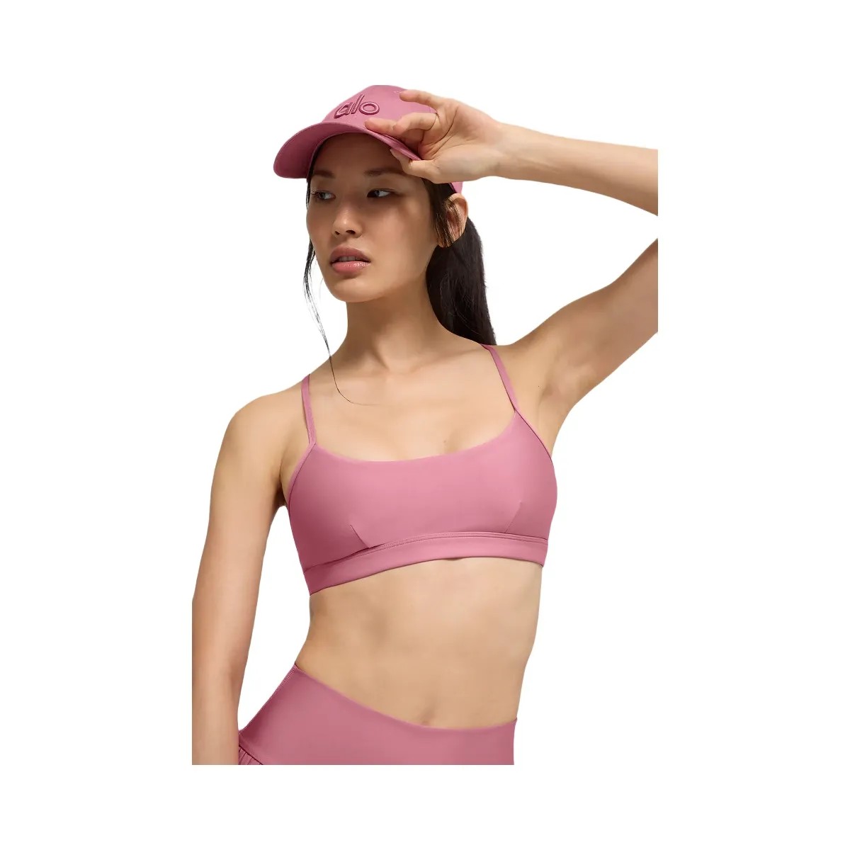 Alo Women's Airlift Intrigue Bra - Pink Wild Rose - HypeFly India View 1