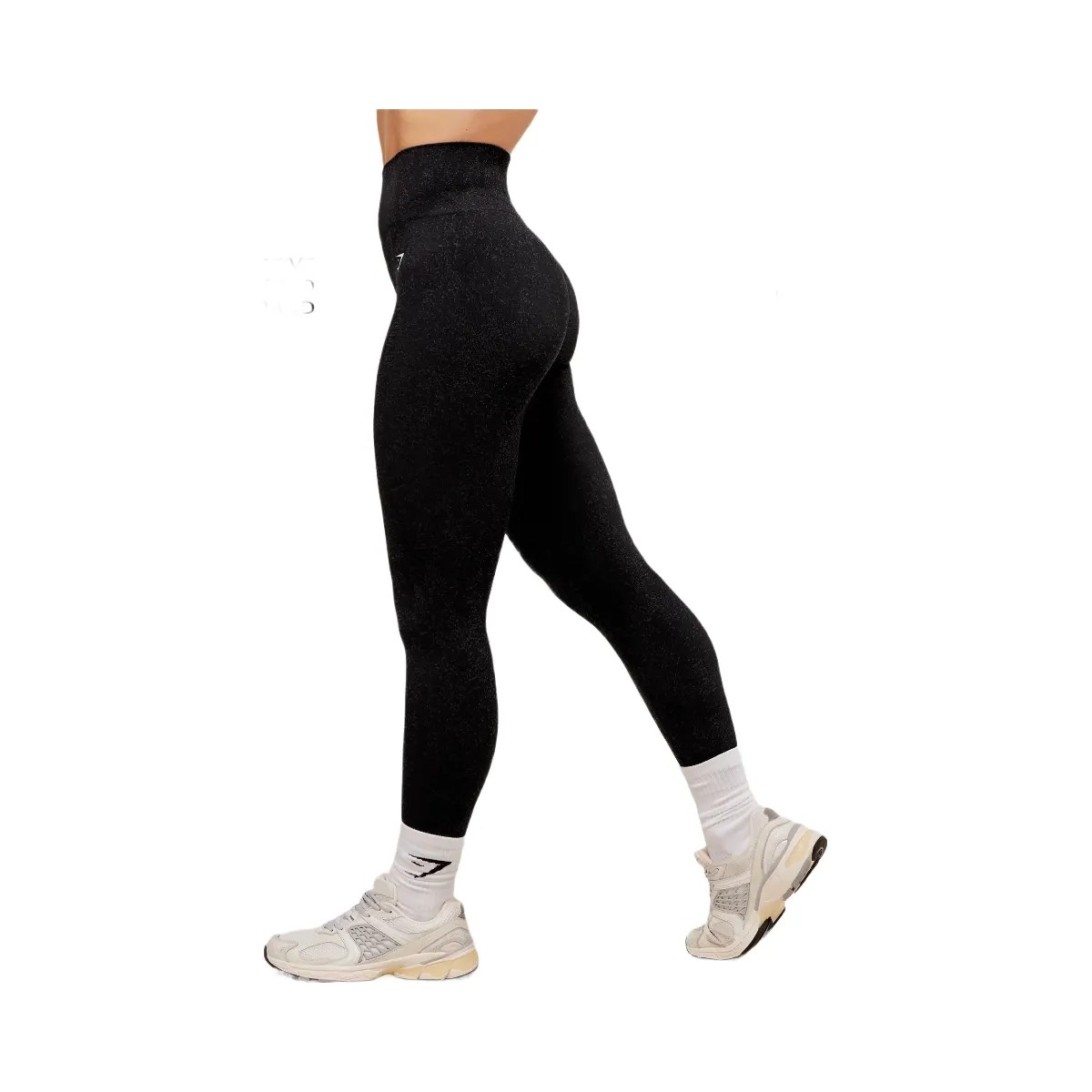 Gymshark Adapt Fleck Seamless Leggings - Mineral/Black - HypeFly India View 3