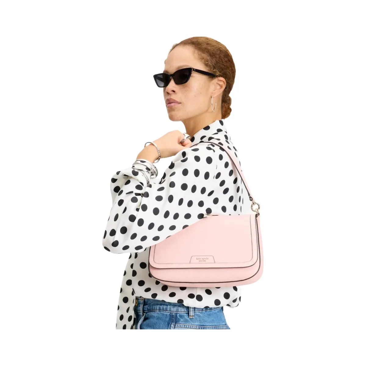 Kate Spade Hudson Convertible Flap Shoulder Bag Pastry Pink - HypeFly India View 2