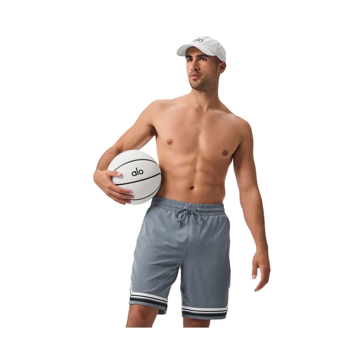 Alo Men's 9" Traction Arena Short - Steel Grey - HypeFly India View 1
