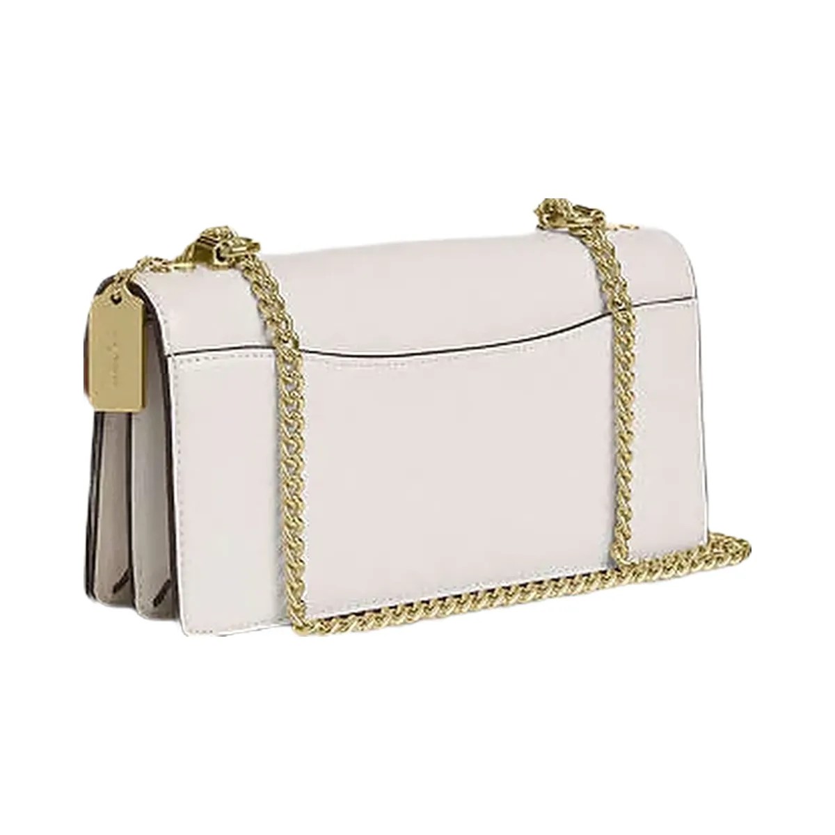 Coach Klare Envelope Crossbody Bag Calf Leather-Gold-Chalk - HypeFly India View 2