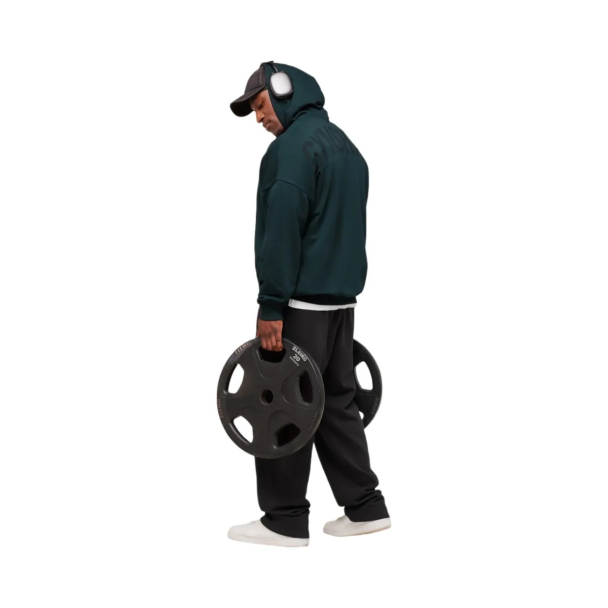 Gymshark Power Zip Up Hoodie - Deep Petrol Blue - HypeFly India View 2