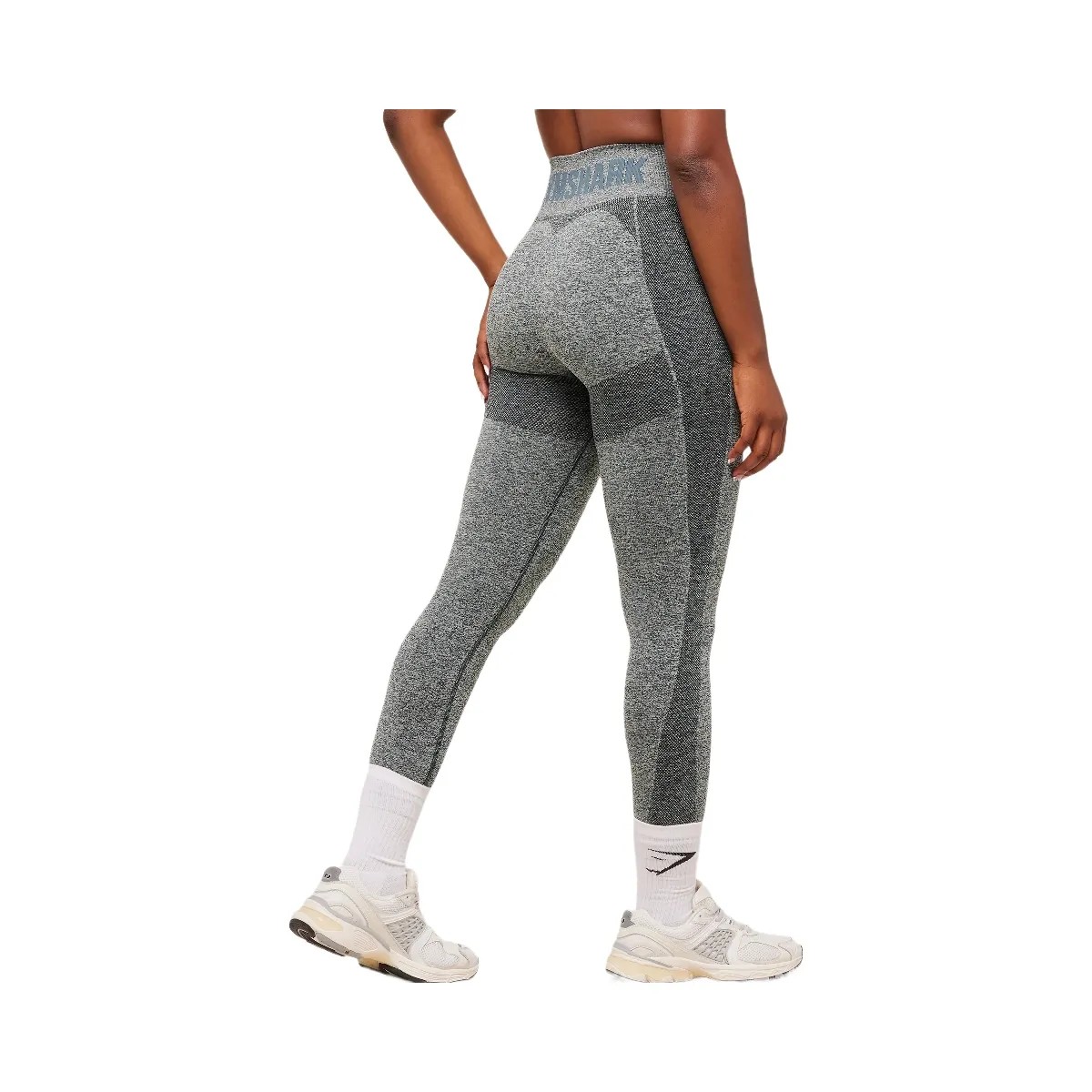 Gymshark Flex High Waisted Leggings - Deep Petrol Blue/White Marl - HypeFly India View 2
