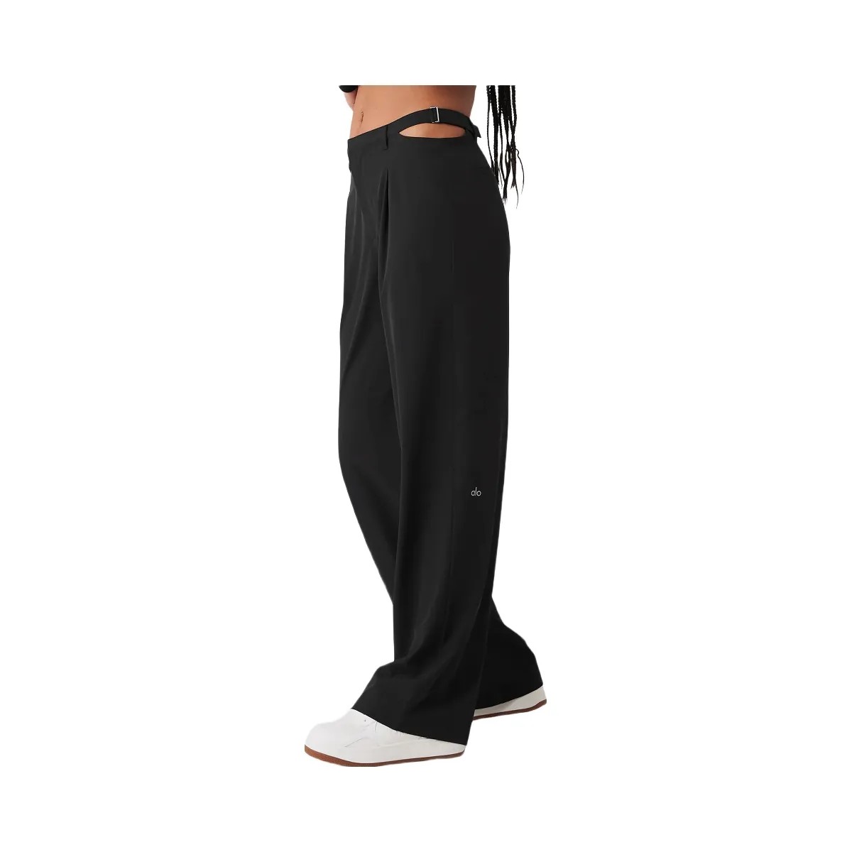 Alo Women's Mid-Rise Showdown Trouser - Black - HypeFly India View 4